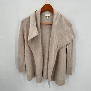 JOIE Ivory Shimmer Open Cardigan Sweater // XS